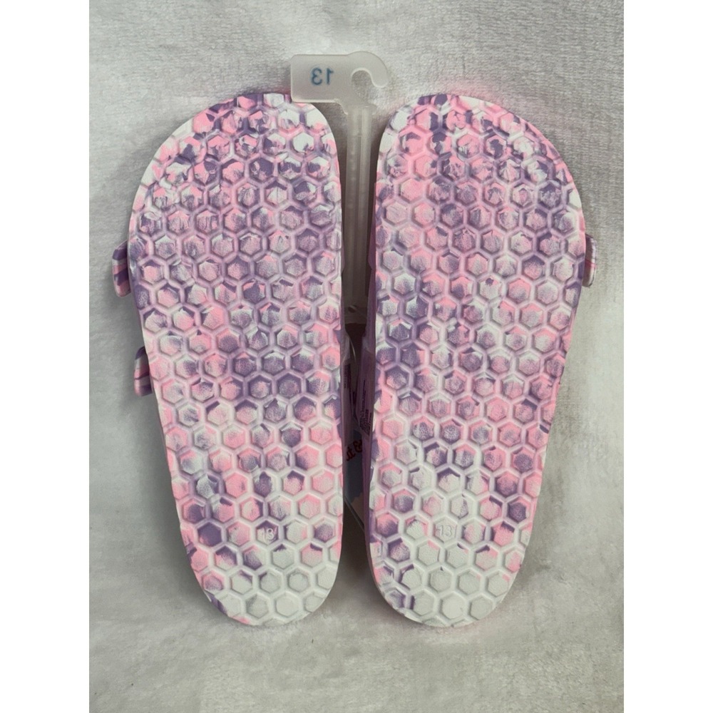 Girls' Noa Blown EVA Footbed Sandals - Cat & Jack - Pink/Purple Swirl "Size 13" - Picture 4 of 6